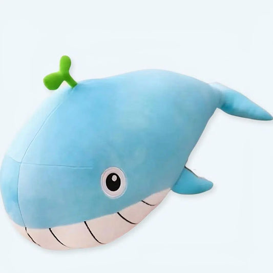 Peluche Baleine Rose Pastel - Oreiller Doux Confort Marin