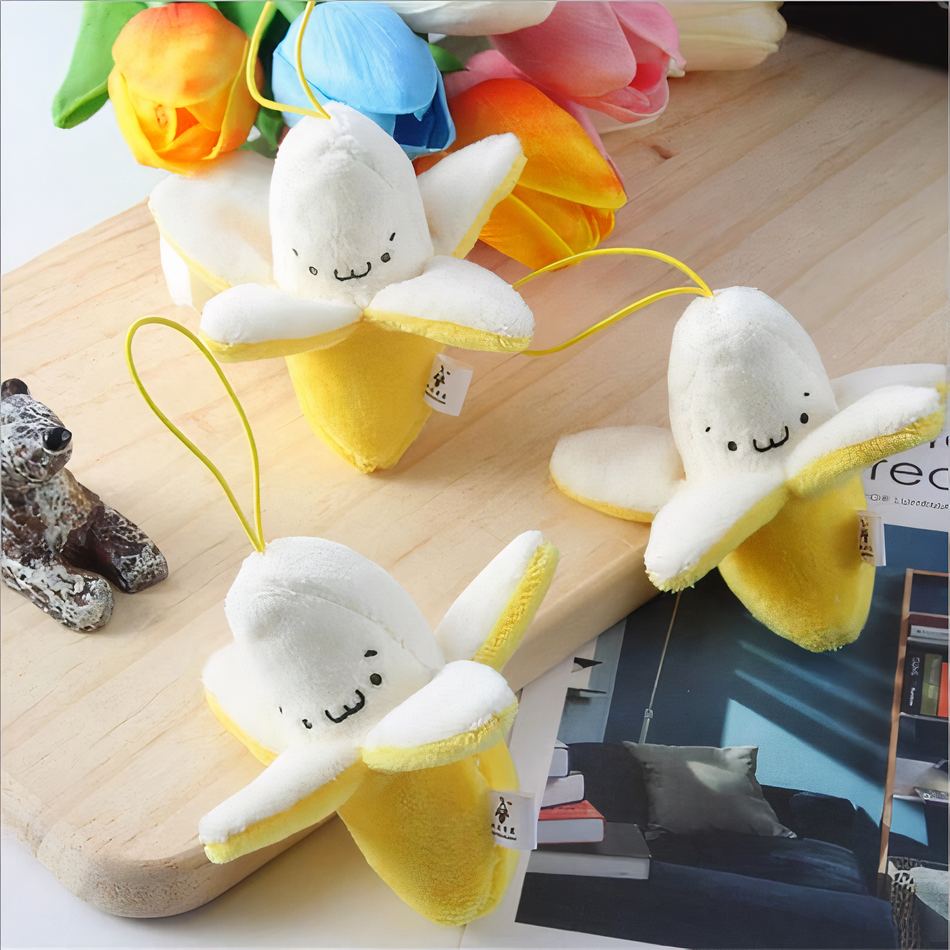 Peluche banane Banana Fun Jaune, e et Douce