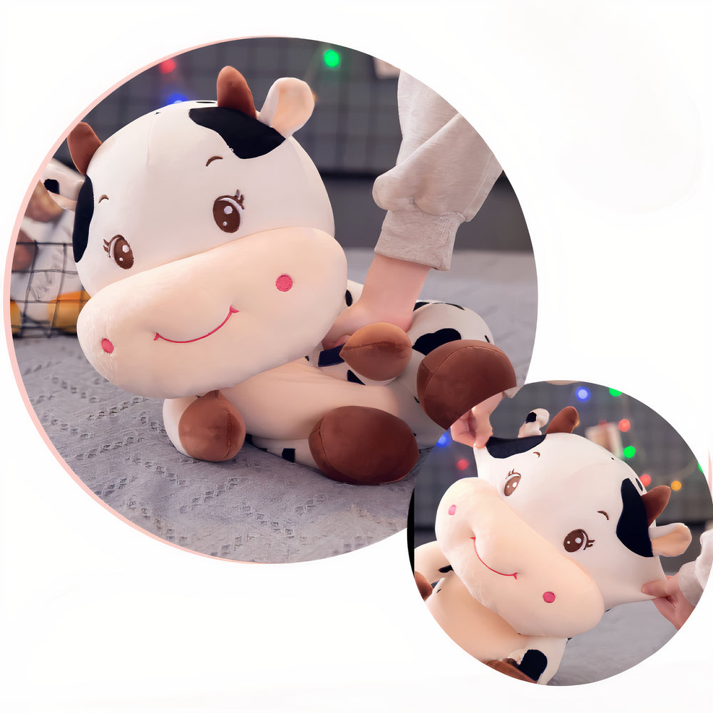 Peluche vache bébé joyeux