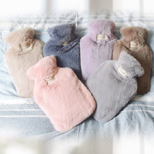 Peluche bouillotte en fourrure peluche   