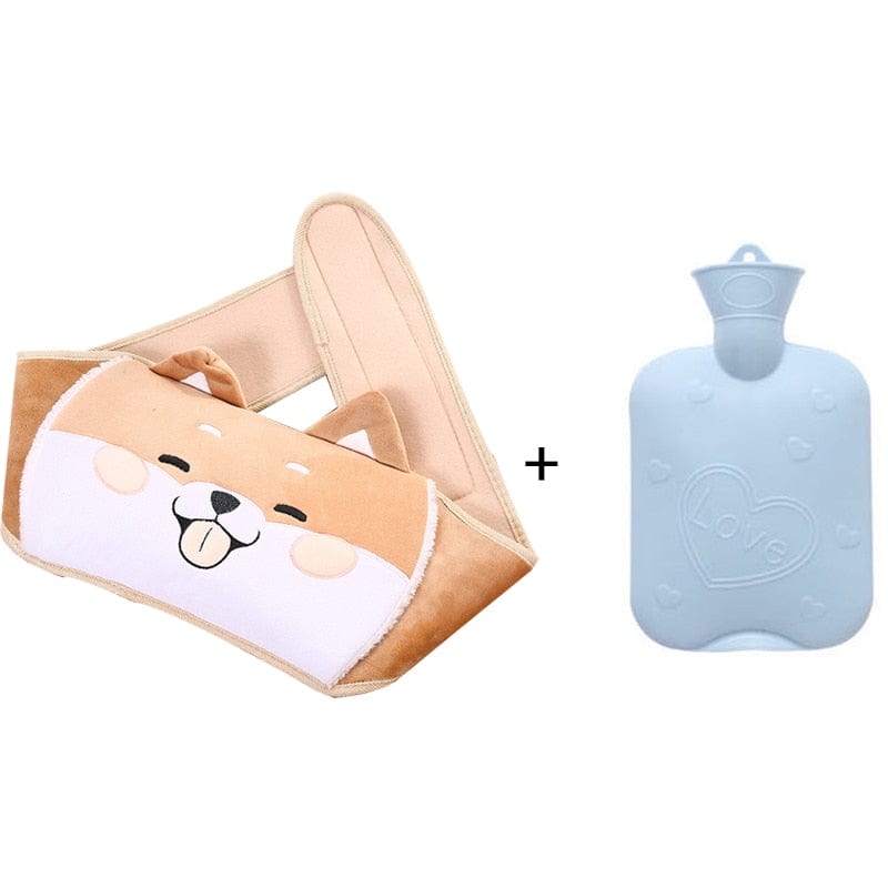 Peluche bouillote ceinture Shiba Cosy