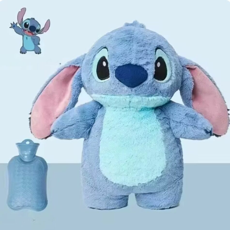 Peluche bouillotte câline Stitch et Angel