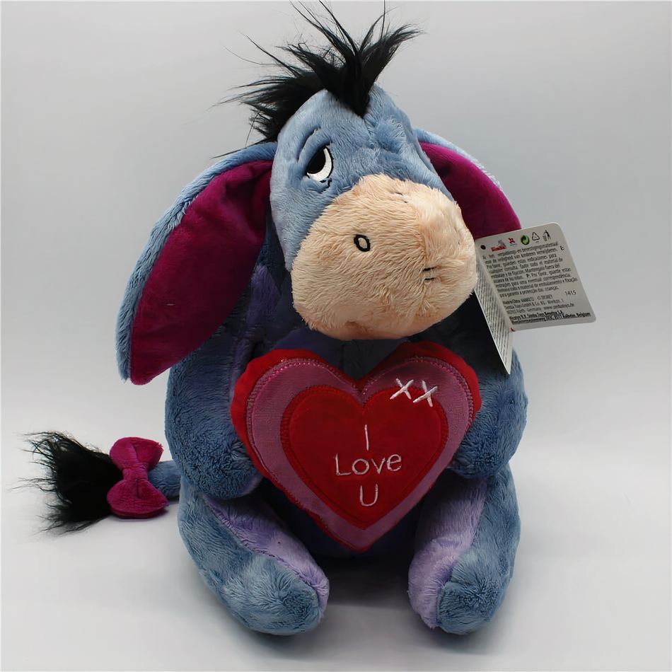 Peluche Bourriquet Disney - Douce et Câline avec un Message d'Amour