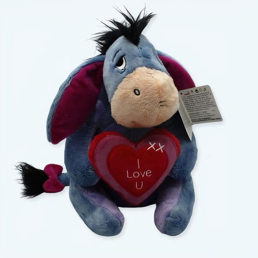 Peluche Bourriquet Disney - Douce et Câline avec un Message d'Amour