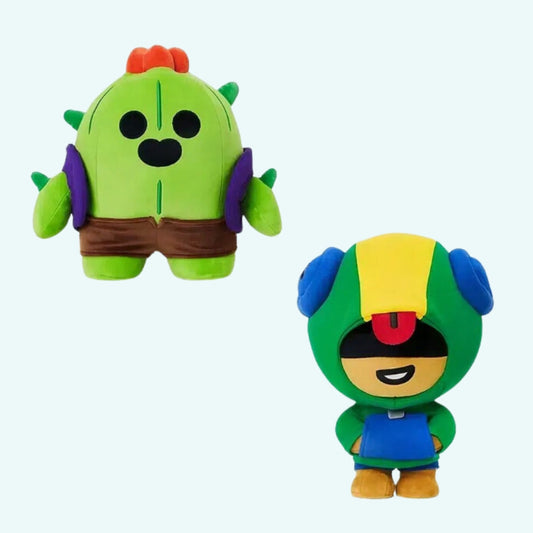 Peluche Brawl Stars Spike et Léon pour enfants