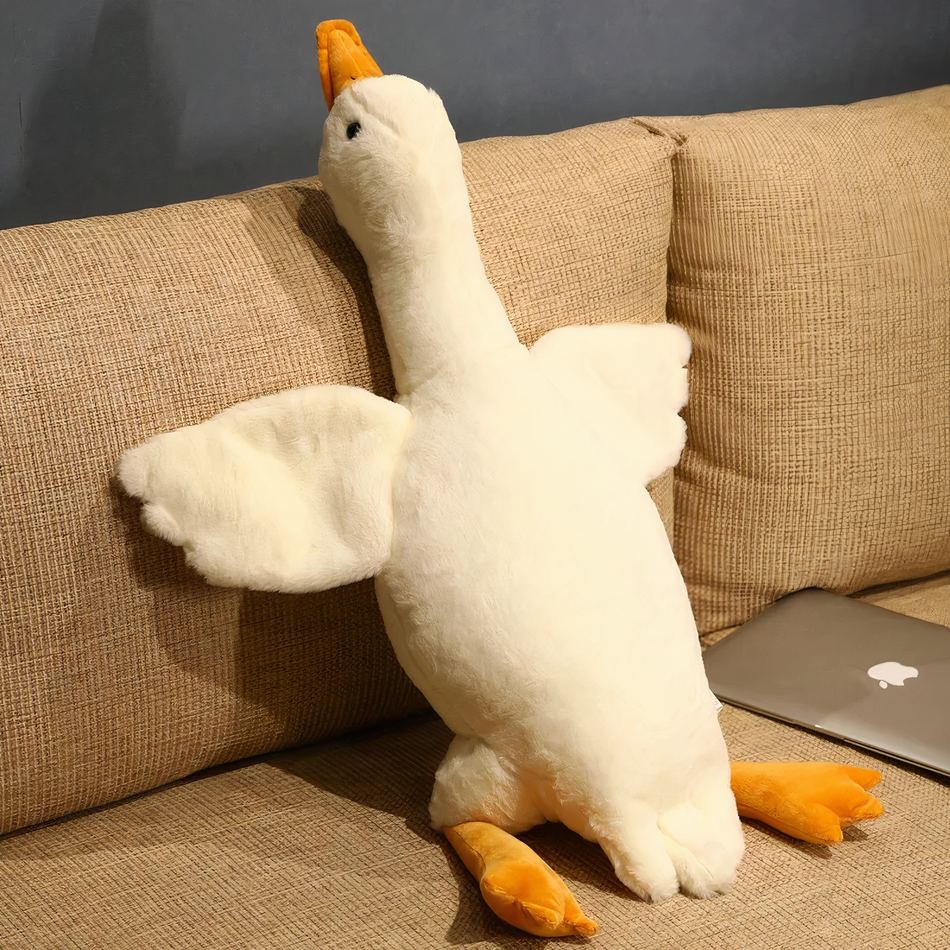 Peluche Canard Géant Jaune Doux pour Chambre Enfant