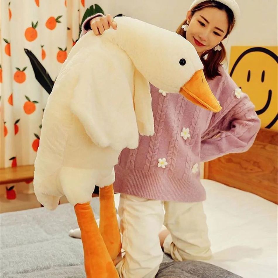 Peluche Canard Géant Jaune Doux pour Chambre Enfant