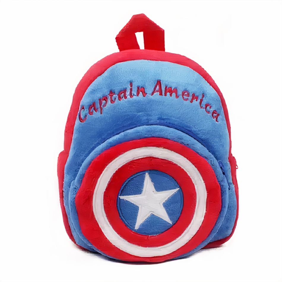 Sac à dos enfant Peluche Captain America - Héros tout doux