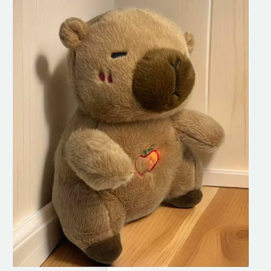 Peluche Capybara Respirant Berceuses Bruits Blancs