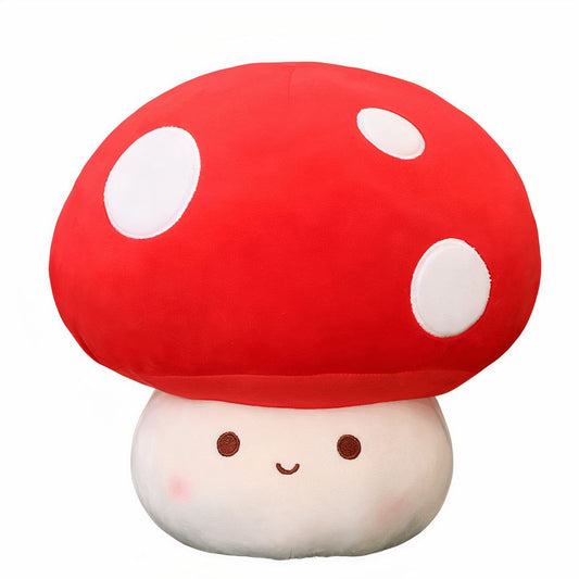 Peluche champignon rouge doux pour décorer la chambre d'enfant