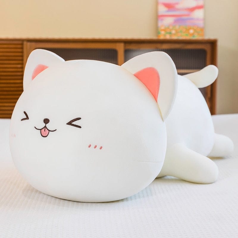 Peluche chat câlin rondelet
