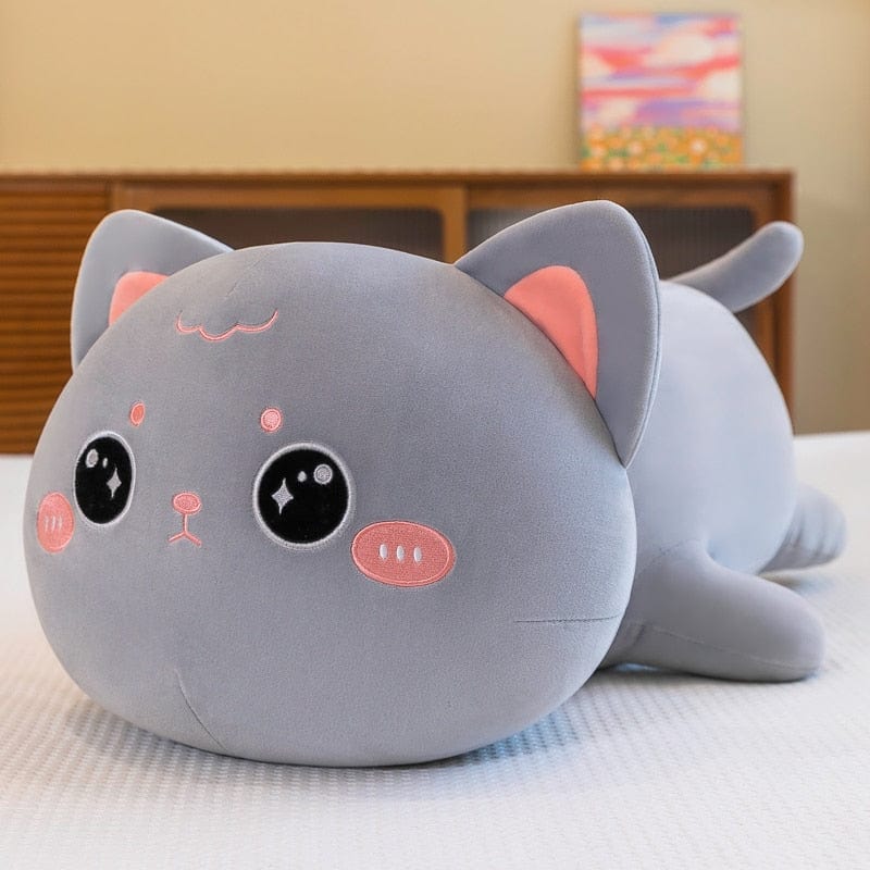 Peluche chat câlin rondelet
