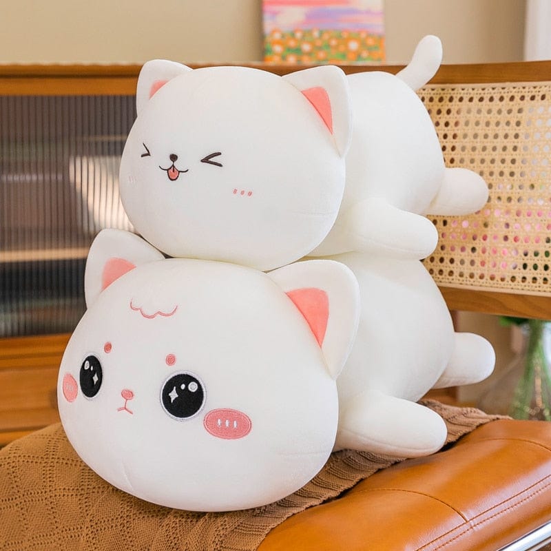 Peluche chat câlin rondelet
