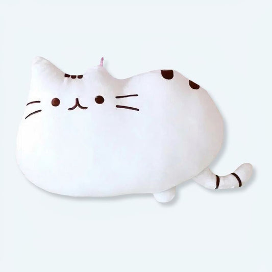 Peluche chat blanc adorable et câlin pour enfant