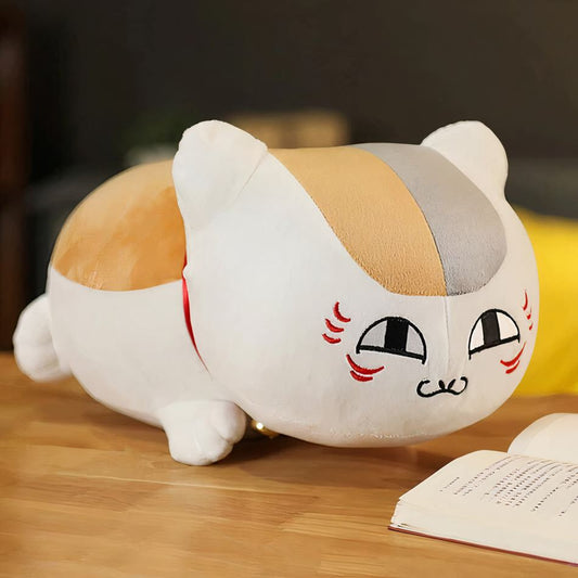 Peluche chat blanc Nyanko Sensei - Douceur et tendresse pour enfant