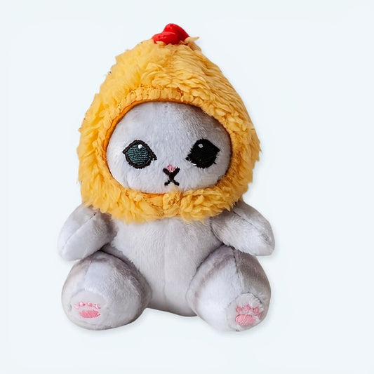 Peluche chat jaune mignon doux câlin enfant