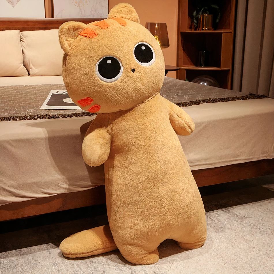 Peluche Chat Géant Doux Câlin pour Décoration de Chambre