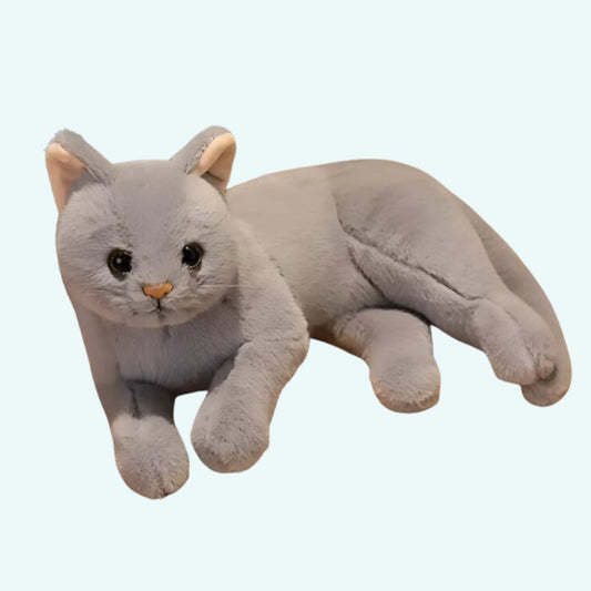 Peluche chat gris moelleux et mignon Câlineo - L'univers félin