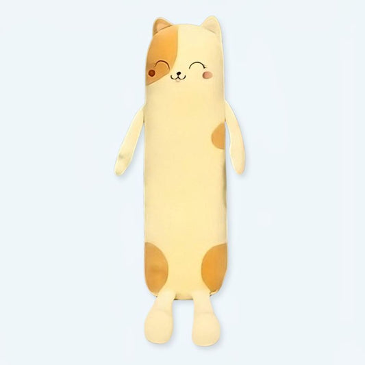 Peluche chat long doux oreiller câlin - Sieste cosy