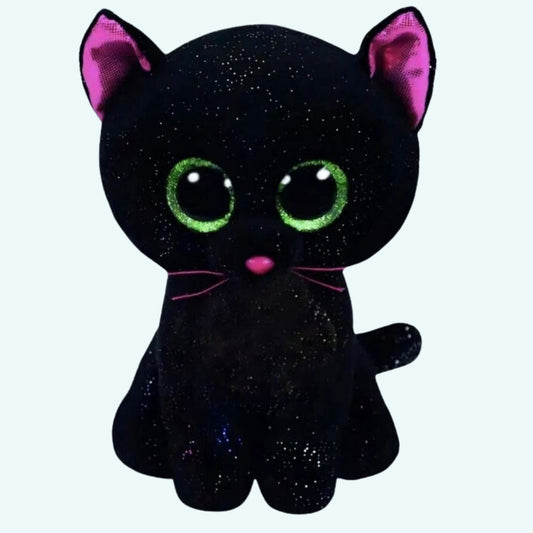 Peluche chat noir câlin pour enfant  Halloween