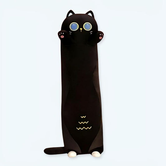 Peluche chat noir long et doux: Câlin Confort