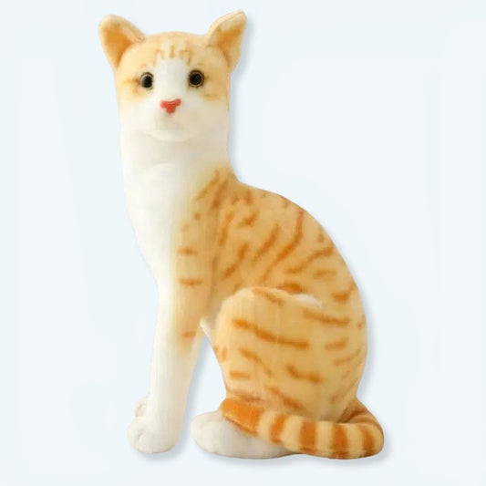 Peluche Chat Orange Tigré - Doux Câlin pour Animaux Enfant