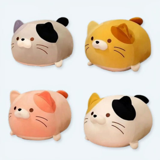 Peluche chat oreiller doux pour une chambre d'enfant cocooning