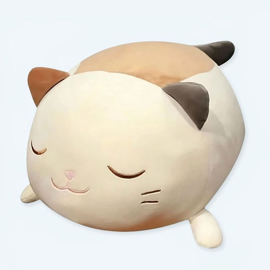 Peluche chat oreiller doux : le confort câlin pour une nuit paisible