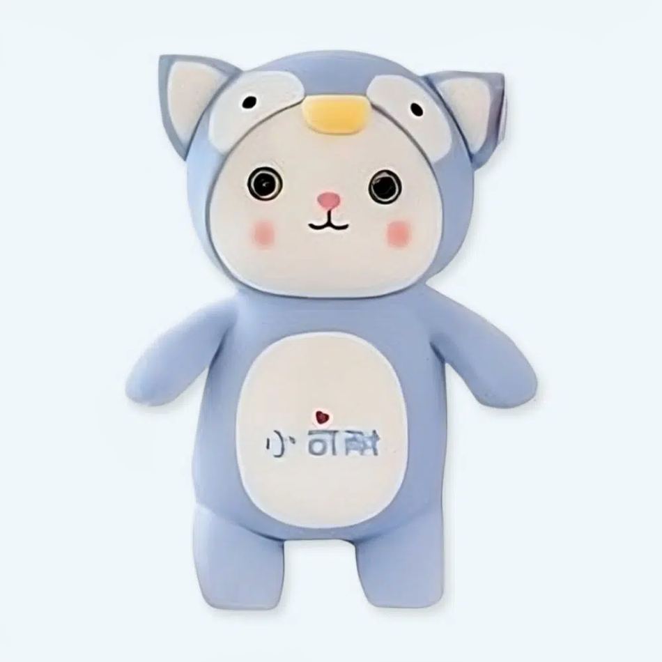 Peluche douce chat pingouin en déguisement  pour enfant
