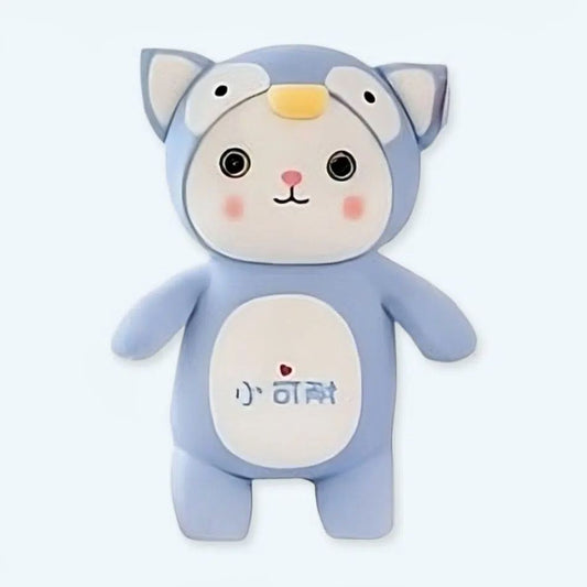 Peluche douce chat pingouin en déguisement  pour enfant