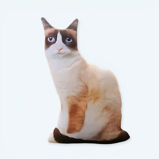 Peluche Chat Roux Tout Doux pour Décorer la Chambre d'Enfant
