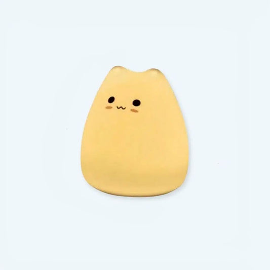 Peluche chat lumineux silicone pour chambre d'enfant douce la nuit
