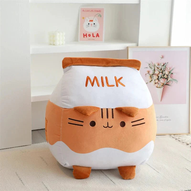 Peluche chat Squishmallow brique de lait chocolat