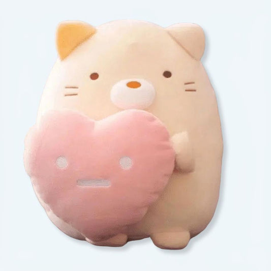 Peluche chaton douce pour câlins - Idéal pour les petites filles
