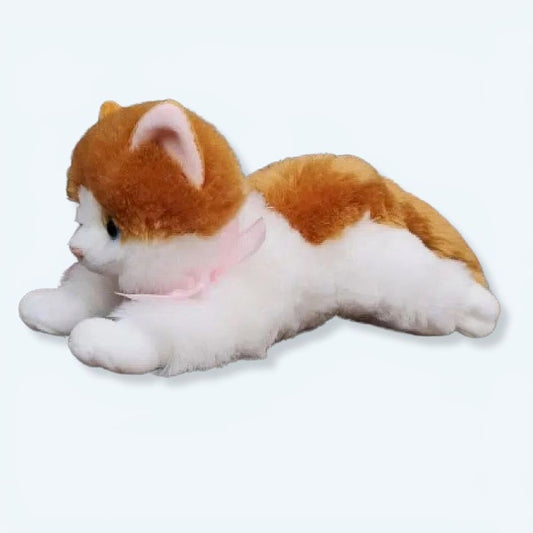 Peluche chaton marron doux câlin pour chambre cosy des enfants