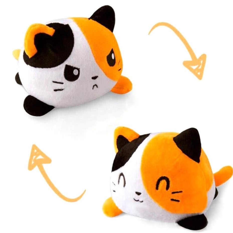 Peluche Chats Réversibles Colorés