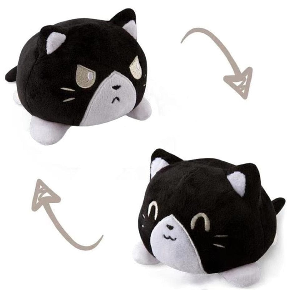 Peluche Chats Réversibles Colorés