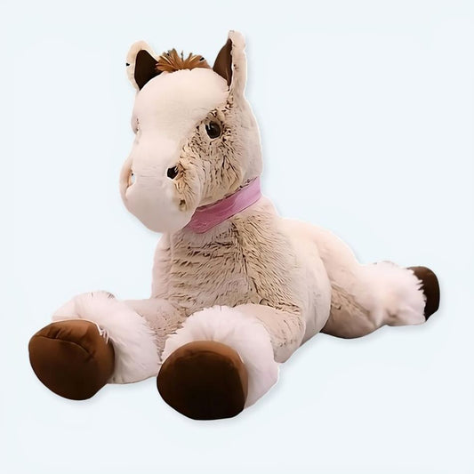Peluche Cheval Beige Doux - Confort et Cocooning pour Enfant