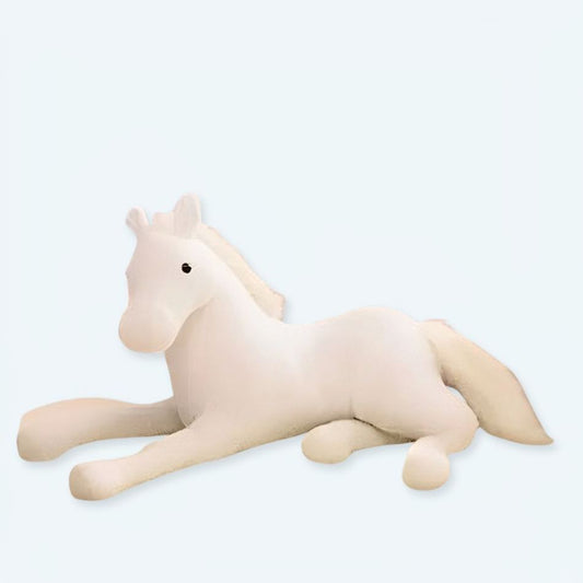 Peluche Cheval Blanc Doux - Câlin Enfant - Univers Équestre