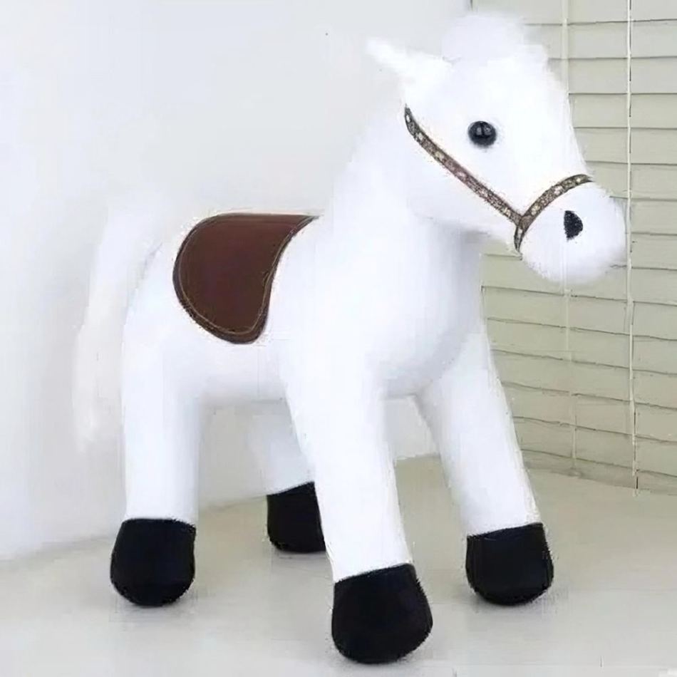Peluche Cheval Blanc Enfant Câlin
