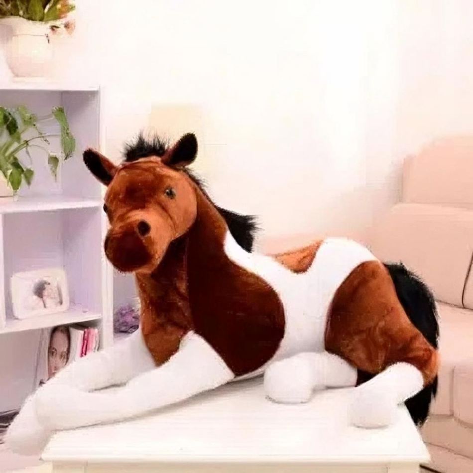 Peluche cheval tout doux, pour des câlins en douceur