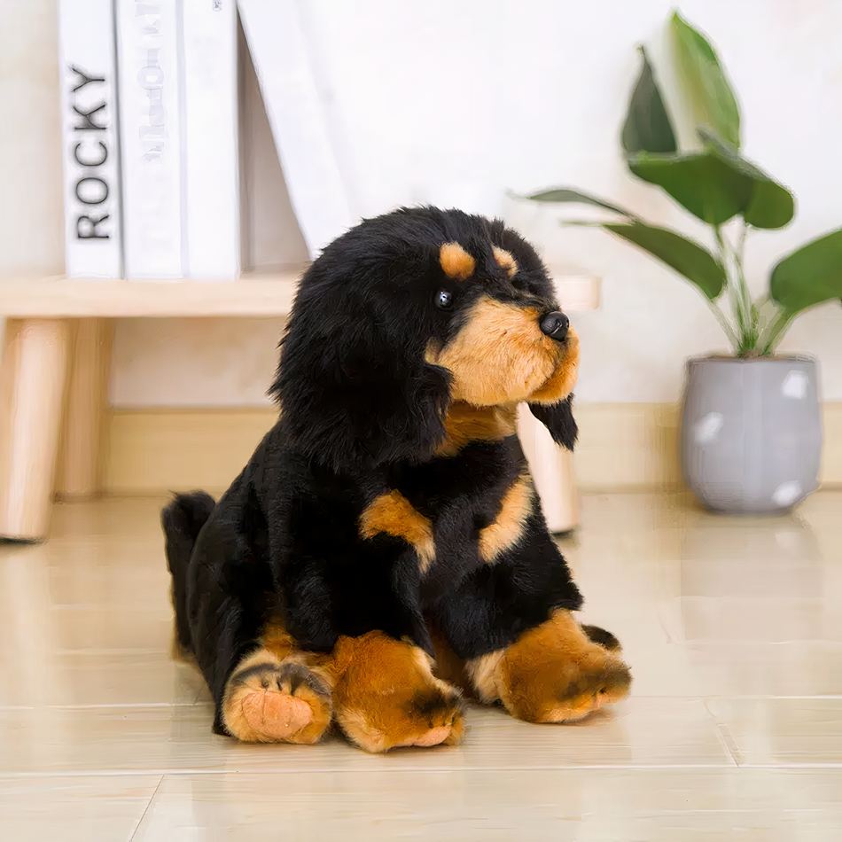 Peluche chien - compagnon doux pour chambre cosy