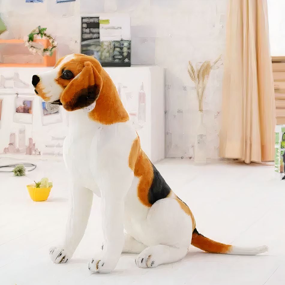 Peluche chien géant tout doux pour enfant
