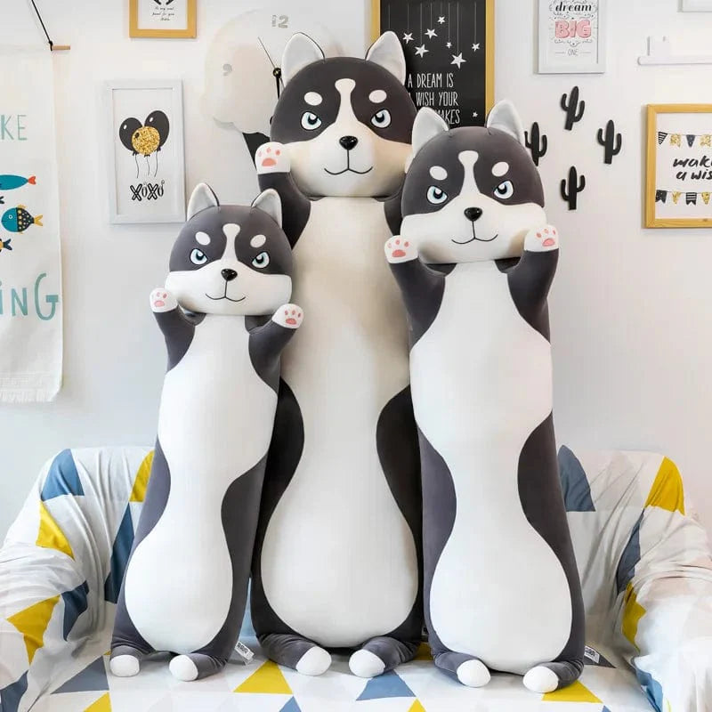 Peluche chien husky - Câlins tout doux