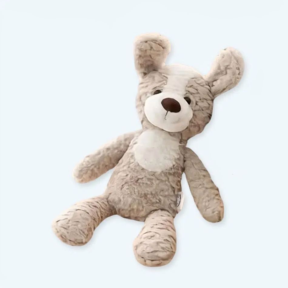 Peluche chien Kawaii - Compagnon de jeu doux pour enfant.