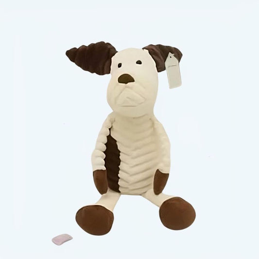 Peluche chien marron doux enfant câlin cadeau Cuddle Pups