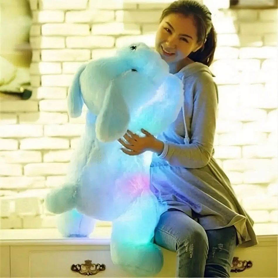 Peluche Chouchou-Rose Lumineuse pour Enfant - Nuit Confort