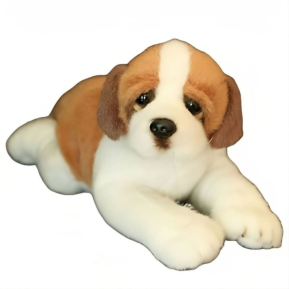 Peluche chien Saint-Richard - Douce Compagne Câline pour Enfant