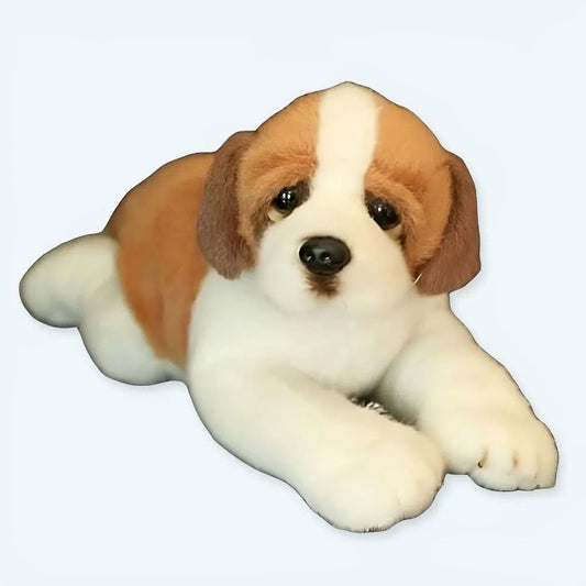 Peluche chien Saint-Richard - Douce Compagne Câline pour Enfant