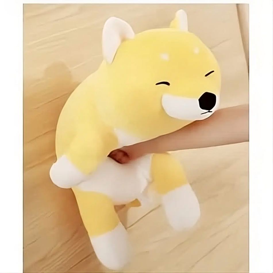 Peluche Chien Shiba Jaune Doux - Idéal pour les Câlins des Enfants